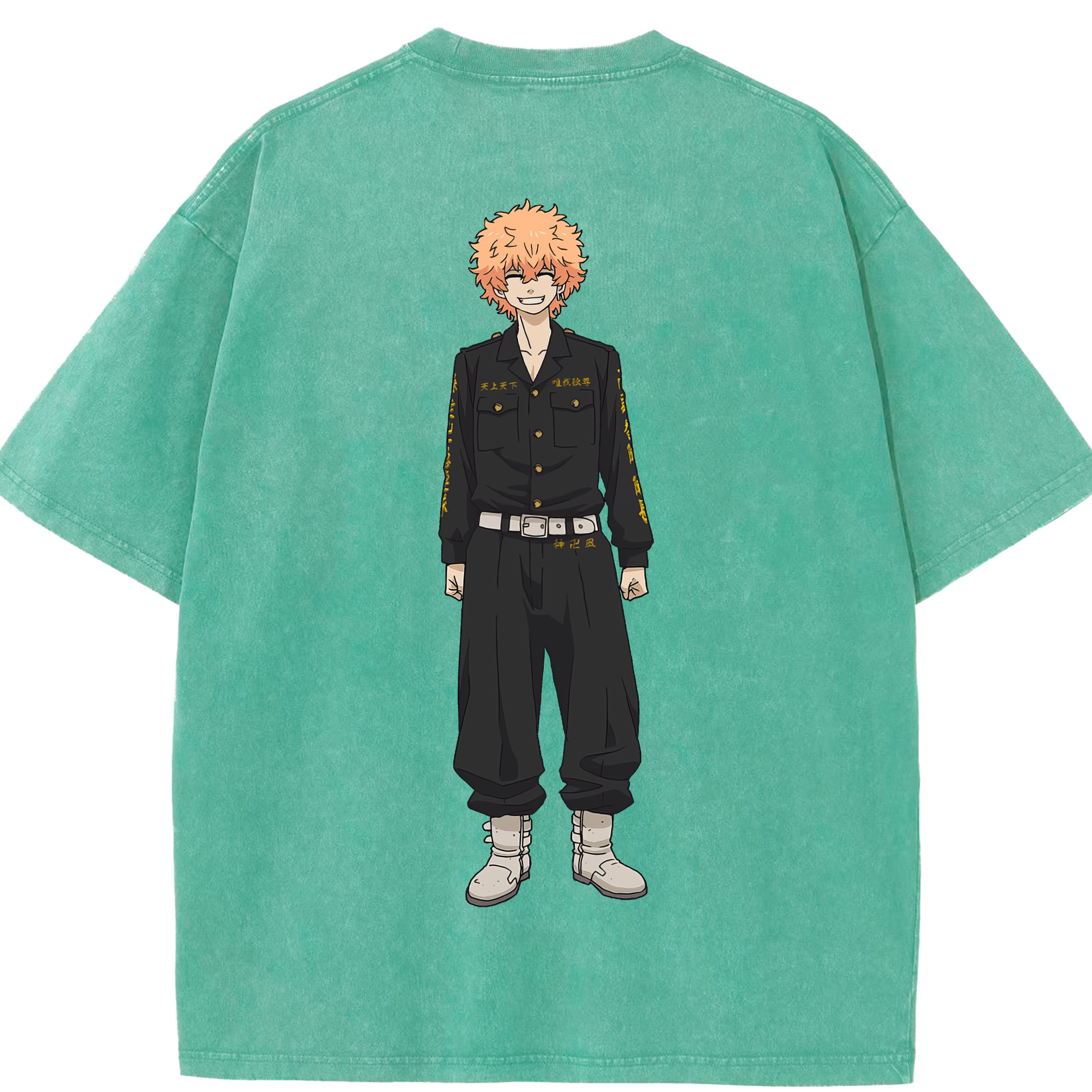 （画像用） 東京リベンジャーズ Tokyo Revengers 綿100% ヴィンテージ風 半袖Tシャツ（背面プリント）